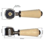 Burlington Kensington Pokrętła do baterii (para) chrom T4