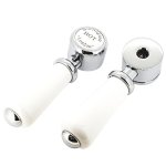 Burlington Kensington Pokrętła do baterii (para) chrom T4