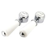 Burlington Kensington Pokrętła do baterii (para) chrom T4