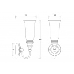  Burlington Kinkiet ścienny pojedynczy chrom EL/BL24 W MAGAZYNIE!!
