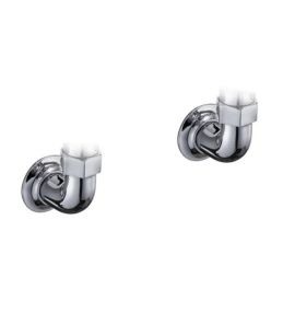 Burlington Kolanka do baterii wannowo-natryskowej ściennej chrom T17-2