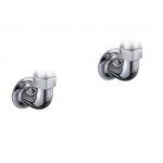 Burlington Kolanka do baterii wannowo-natryskowej ściennej chrom T17-2