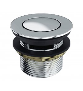  Burlington Korek Klik-klak do wanien z przelewem wewnętrznym Chrom CW1