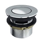  Burlington Korek Klik-klak do wanien z przelewem wewnętrznym Chrom CW1