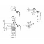 Burlington Korek umywalkowy łańcuszkiem Gold W1GOLD