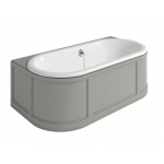 Burlington London Wanna Przyścienna z obudową 180x95cm oliwkowy E23O