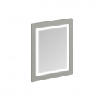 Burlington Lustro Łazienkowe z podświetleniem LED 60 x 75 cm oliwka M6MO