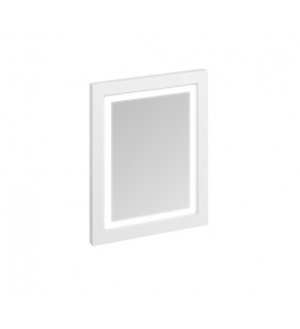 Burlington Lustro Łazienkowe z podświetleniem LED 60 x 75 cm biały M6MW