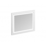 Burlington Lustro Łazienkowe z podświetleniem LED 90 x 75 cm biały M9MW