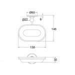 Burlington Mydelniczka ścienna A1CHR