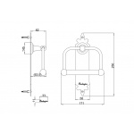 Burlington Papiernica ścienna Chrom A45CHR W MAGAZYNIE!!