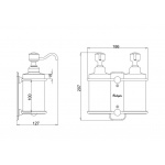  Burlington Podwójny dozownik mydła A20CHR