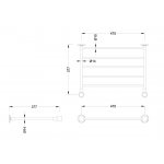Burlington Wieszak na ręcznik do stelaża pod umywalkę złoty T22A-SGOLD