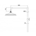  Burlington Ramię prysznicowe proste chrom V11-1