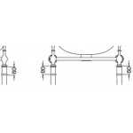 Burlington Regal Zestaw przedłużający do stelaża umywalkowego T62
