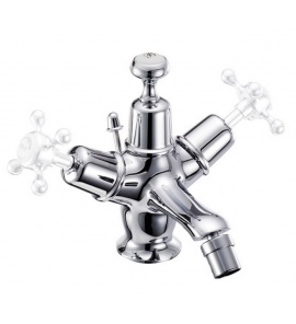 Burlington Bateria bidetowa z głowicą ceramiczną chrom T15-QT