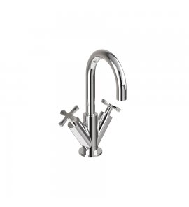 Burlington Riviera Bateria umywalkowa jednootworowa Chrom RIV8CHR