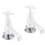 Burlington Rozety podwyższające do baterii (para) chrom T4A