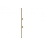 Burlington Rura pionowa przedłużona z mocowaniami do deszczownicy natynkowej złoty V22GOLD