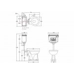 Burlington Spłuczka aluminiowa z rączką 42,9cm, Chrom T71CHR