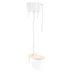 Burlington Spłuczka ceramiczna górnopłuk 52cm, Biała C28S