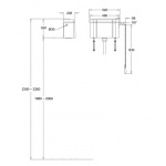 Burlington Spłuczka ceramiczna górnopłuk 52cm, Biała C28S