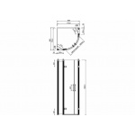 Burlington Spłuczka z przyciskiem 51 cm biała C2