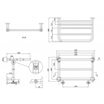 Burlington Strand Grzejnik wodny chrom R11CHR