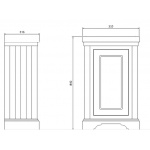 Burlington Szafka pod umywalkę 512 mm Biała FC11W