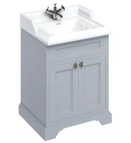 Burlington Szafka pod umywalkę 650 mm Szary FF8G