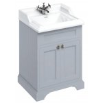 Burlington Szafka pod umywalkę 650 mm Szary FF8G