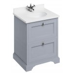 Burlington Szafka pod umywalkę 650 mm Szary FF9G