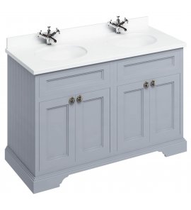 Burlington Szafka pod umywalkę 1300 mm Szary FC9G