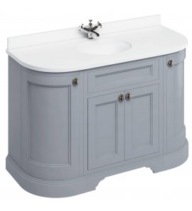 Burlington Szafka pod umywalkę 1340 mm Szary FC1G