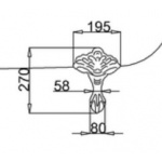 Burlington Traditional Nogi do wanny Białe E11WHI