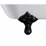 Burlington Traditional Nogi do wanny Czarne E11BLA
