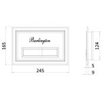 Burlington Traditional Przycisk spłuczki brushed nickel BURPLATEL