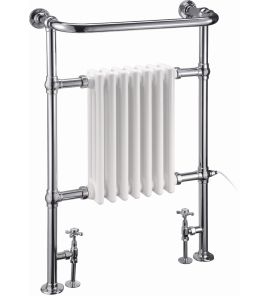 Burlington Trafalgar Grzejnik wodny z zaworami bez grzałki chrom/biały R1CHR+R6CHR