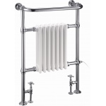 Burlington Trafalgar Grzejnik wodny z zaworami bez grzałki chrom/biały R1CHR+R6CHR