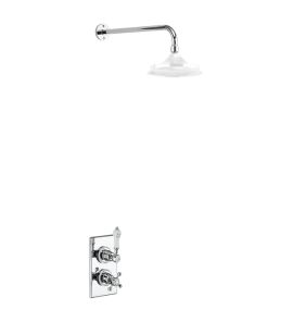 Burlington Trent Bateria natryskowa podtynkowa termostatyczna chrom TF1S W MAGAZYNIE!!