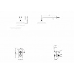 Burlington Trent Bateria natryskowa podtynkowa termostatyczna chrom TF1S W MAGAZYNIE!!