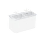 Burlington Umywalka 100x47 biały połysk CH01001SCW