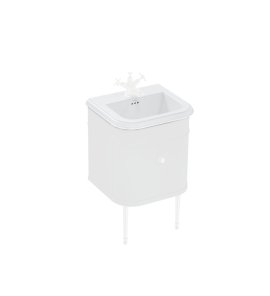 Burlington Umywalka 55x47 biały połysk CH0551SCW