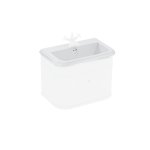 Burlington Umywalka 75x47 biały połysk CH0751SCW