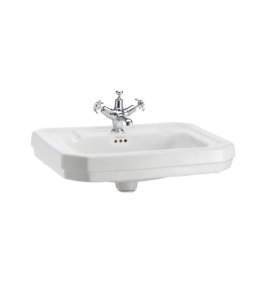  Burlington Victorian Umywalka 61x51 cm jednootworowa biała B31TH