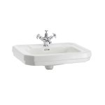  Burlington Victorian Umywalka 61x51 cm jednootworowa biała B31TH