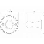  Burlington Wieszak na ręcznik Chrom A14CHR NA MAGAZYNIE!!