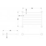 Burlington Wieszak na ręcznik do stelaża pod umywalkę złoty T23A-SGOLD