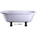 Burlington Windsor wanna wolnostojąca 170x75 biała E3