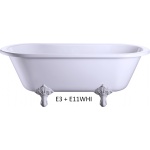 Burlington Windsor wanna wolnostojąca 170x75 biała E3